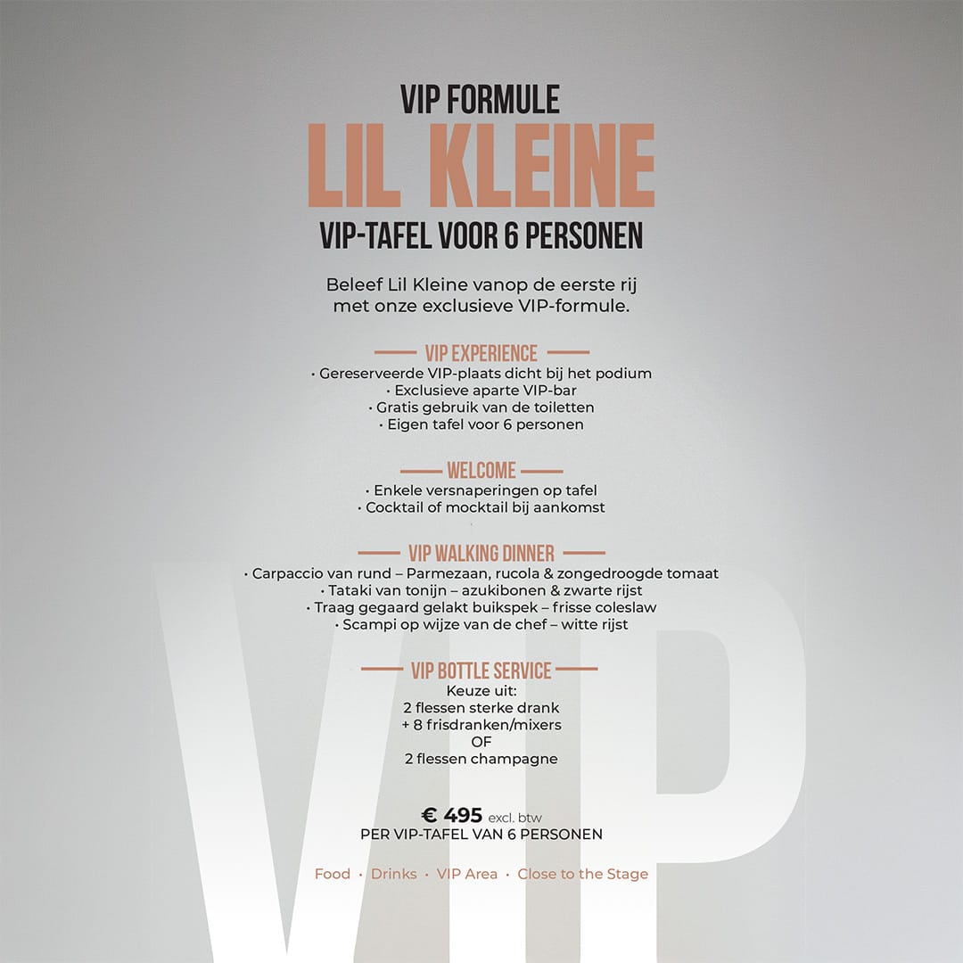 Flyer Lil Kleine VIP Formule